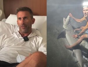 Americano é mordido por tubarão após usar animal para tirar foto; veja vídeo