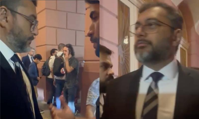 Wilson Lima é enquadrado por aprovados no concurso da PC-AM e enrola mais uma vez sobre convocação; veja vídeo