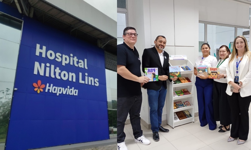 Em parceria com a Academia de Letras, Hospital Nilton Lins inaugura espaço de leitura para pacientes e acompanhantes