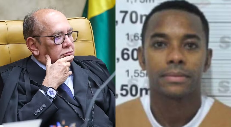Gilmar Mendes vota no STF para soltar o ex-jogador Robinho, condenado por estupro