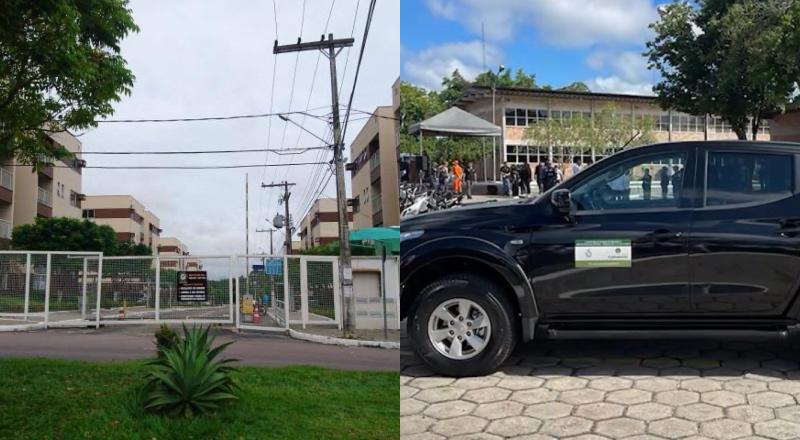 Servidor da SSP-AM surta por ciúmes da ex e invade condomínio armado em carro do governo
