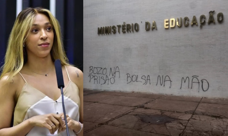 Erika Hilton mantém, desde 2023, assessor alvo da PF que pichou prédio do MEC