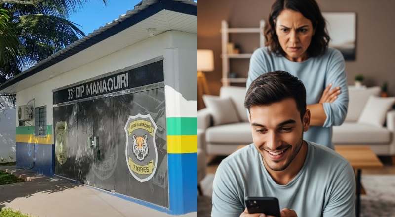 Mulher é presa por esfaquear o marido após flagrá-lo mandando direct para novinhas, no AM