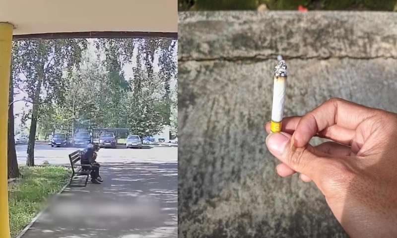 Homem cochila enquanto fuma cigarro e o pior acontece; veja vídeo