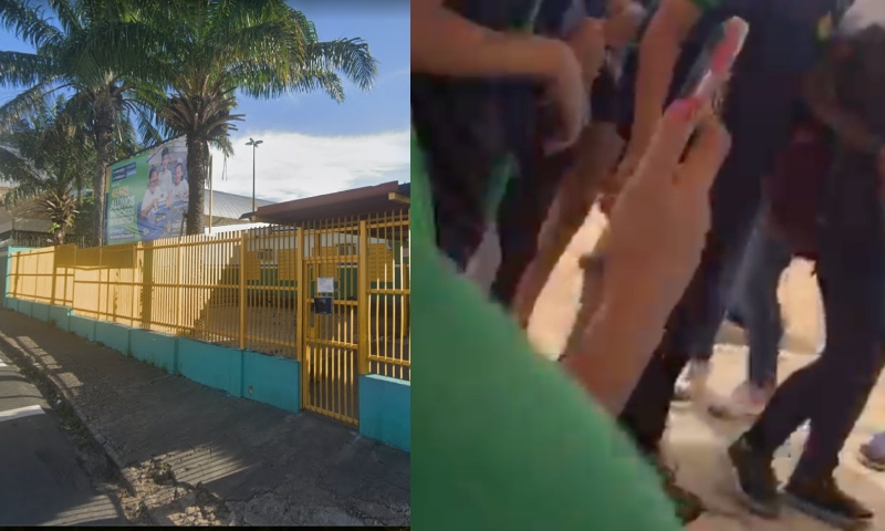 Confusão em escola na Compensa termina em “UFC de alunos”; veja vídeo