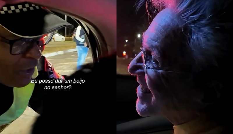 Policial que beijou Caetano Veloso durante blitz terá conduta investigada pela PMDF; veja vídeo