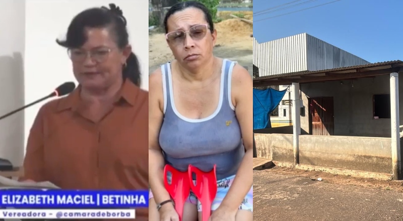 Revolta em Borba: vereadora Betinha pede para derrubar casa de moradora doente e desempregada; veja vídeo