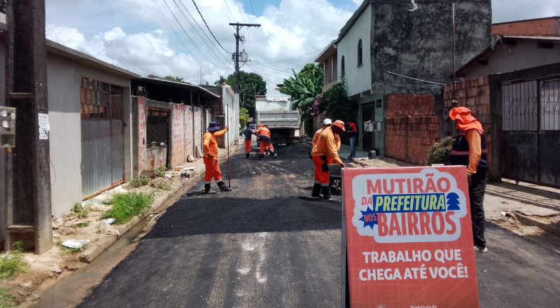 Plano de Verão leva asfalto novo e qualidade de vida à zona Oeste de Manaus