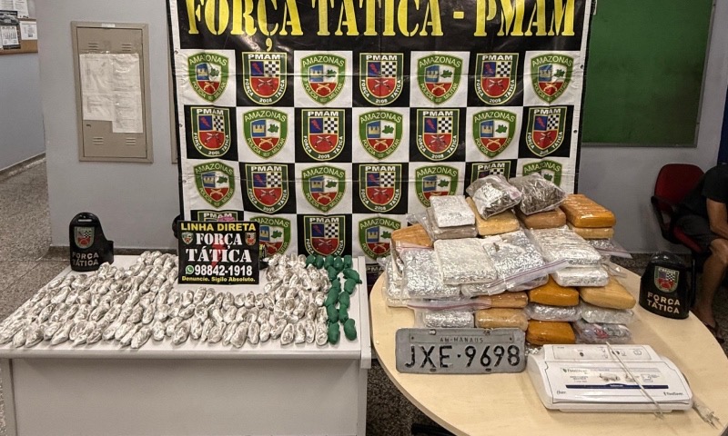 Mais de 80kg de drogas são apreendidas no Tarumã