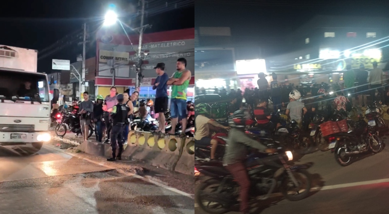 Urgente: motoqueiro morre ao ser atingido por carro na Avenida Torquato Tapajós; veja vídeos