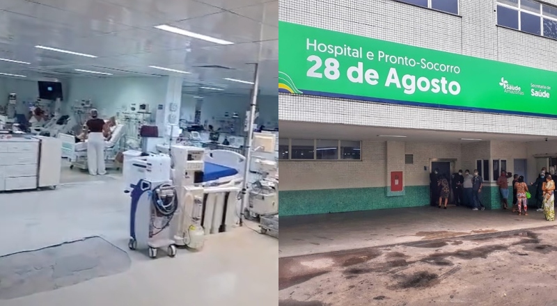 Pacientes denunciam falta de ar-condicionado e calor insuportável em UTI do Hospital 28 de Agosto: “calamidade!”; veja vídeo
