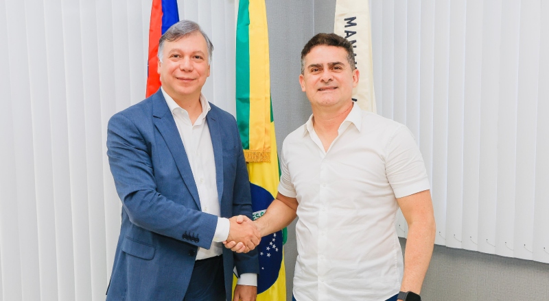 Prefeito David Almeida recebe representante da Honda Brasil, patrocinadora oficial do ‘#SouManaus Passo a Paço 2025’ e destaca apoio da iniciativa privada