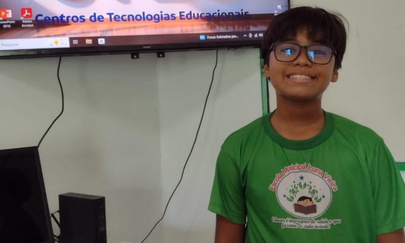 Aluno da Prefeitura de Manaus representa o Amazonas na fase nacional da Olimpíada Brasileira de Informática 2025