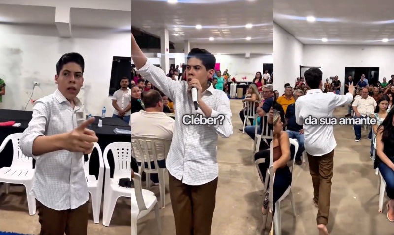 Pastor mirim é chamado de “falso profeta” durante culto e responde: “não deixa eu falar da sua amante, Cléber!”; veja vídeo