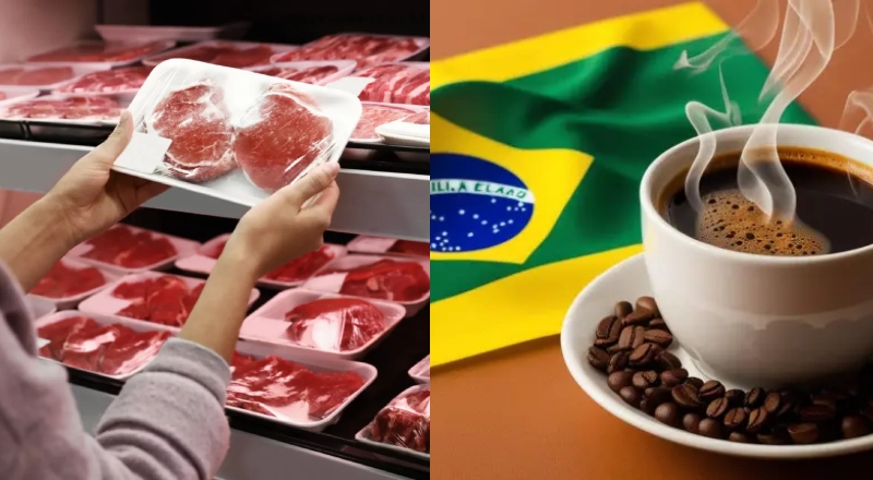 Carne e café ficam mais baratos no Brasil após “tarifaço” de Trump, aponta pesquisa