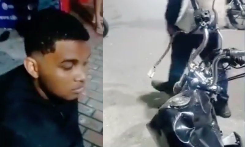 Jovem morre na frente do namorado após acidente de moto; veja vídeo