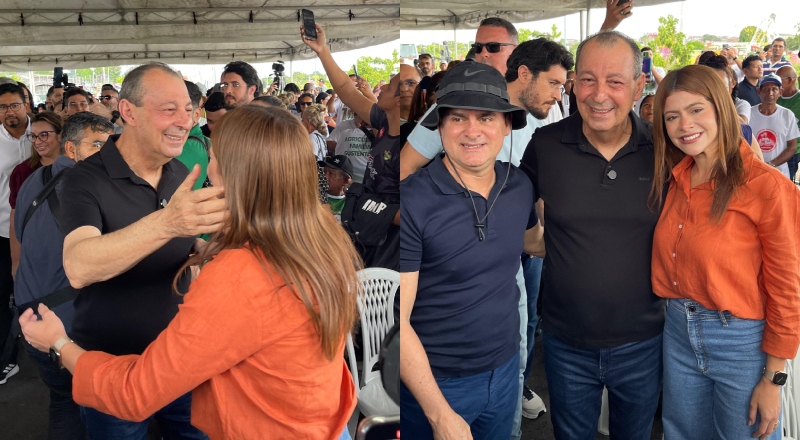 Encontro de Fernanda Aryel e Omar Aziz em evento do programa “Manaus + Agro” fortalece articulação para 2026
