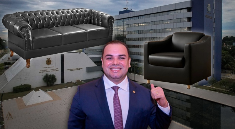 ALEAM vai gastar mais de R$ 1,3 milhão para empresa de construção reformar poltronas e sofás