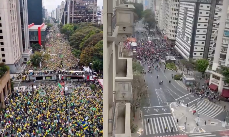 USP diz que a manifestação da direita em SP foi 5 vezes maior que a da esquerda