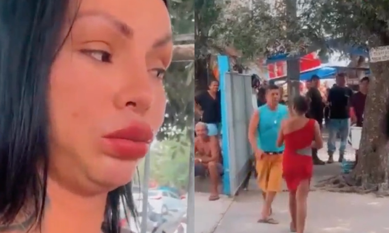 Menina do job faz escândalo após levar calote de comerciante no Centro: “Me paga agora!”; veja vídeo