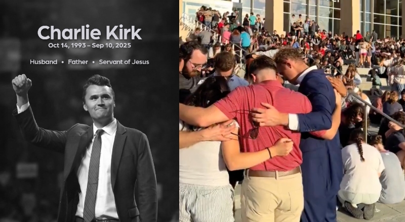 Milhares de estudantes cristãos nos EUA se reúnem para orar pela família de Charlie Kirk; veja vídeo