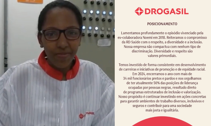 Drogasil se posiciona após funcionária sofrer racismo no 1º dia de trabalho; veja vídeo
