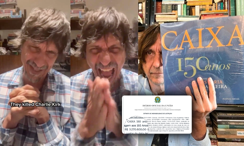 Escritor que zombou de assassinato integra conselho no Senado e já recebeu R$ 3,27 milhões da Caixa para atualizar livros