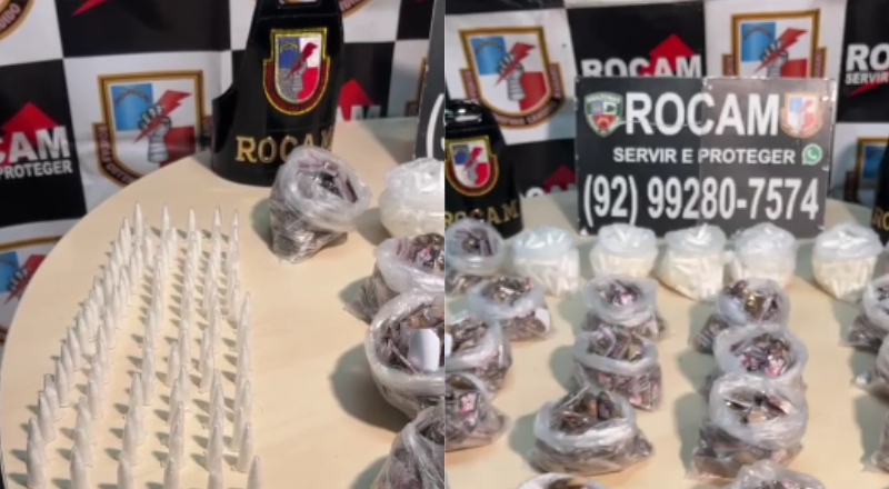 Polícia apreende grande quantidade de drogas em residência no bairro São Geraldo