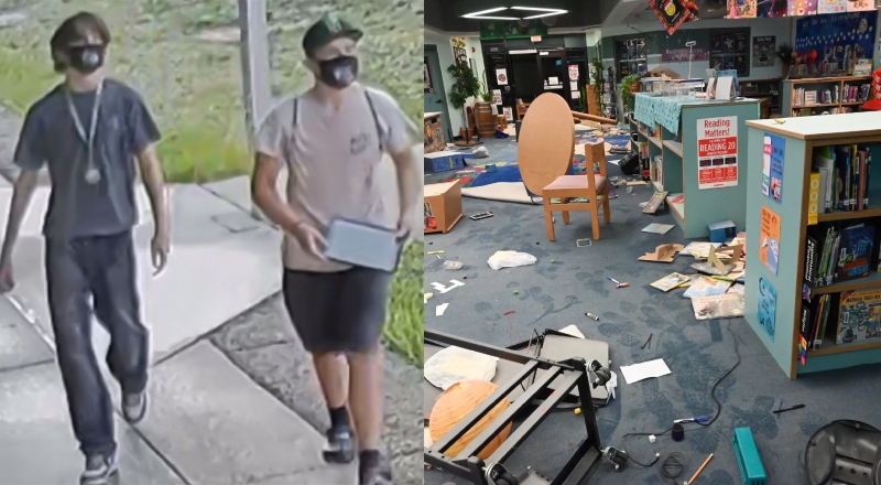 “Sementinhas do mal” destroem biblioteca de escola e causam prejuízo de USD $50 mil na Flórida; veja vídeo