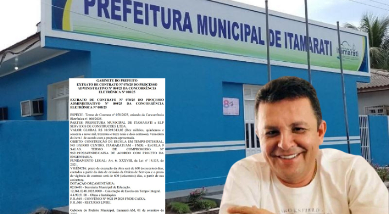 Escândalo: saiba qual é a empresa contratada por R$ 10,5 milhões para construir escola de apenas nove salas em Itamarati