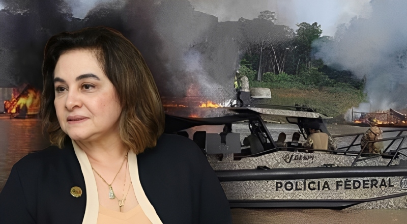 Maria do Carmo ataca a Polícia Federal após megaoperações contra garimpo ilegal no interior do AM