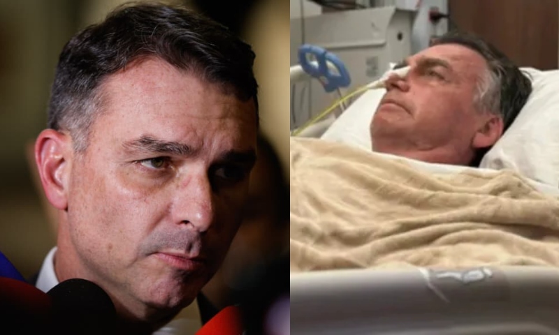 Flávio diz que Bolsonaro parou de respirar durante mal-estar e precisou ser internado; veja vídeo
