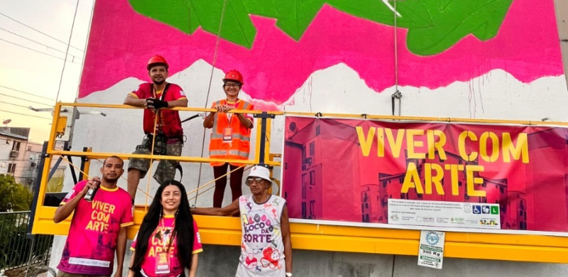 Residencial Viver Melhor se transforma em galeria de arte a céu aberto com projeto ‘Viver com Arte’