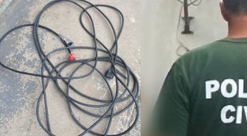 Homem é preso no interior do AM após agredir esposa com fio elétrico