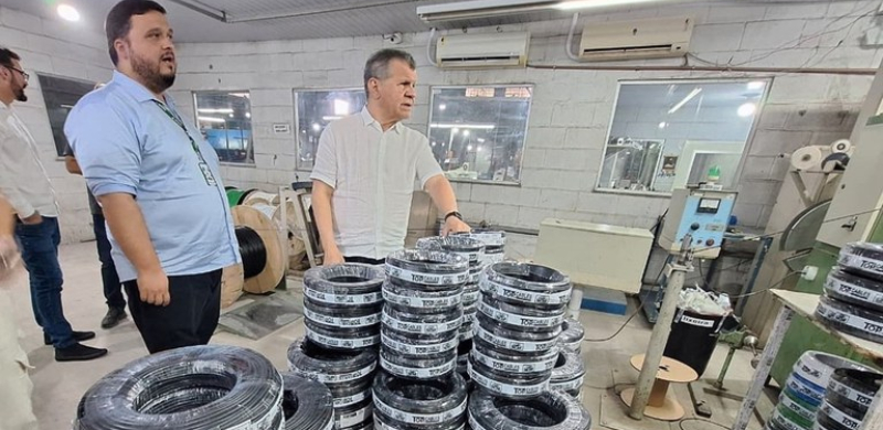 Suframa visita empresa que fabrica fios e cabos para a construção civil