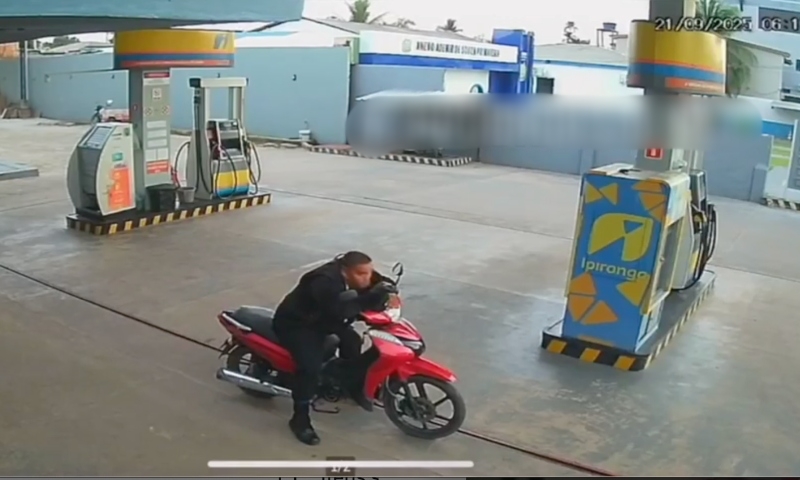 Vídeo mostra momento em que vigilante é assassinado em posto de combustíveis; veja