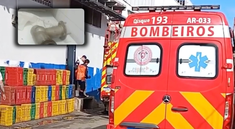 Funcionário de supermercado sofre acidente terrível com moedor de carne; veja vídeo