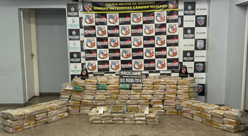 Rocam apreende cerca de 1 tonelada de drogas em serralheria no bairro Mauazinho; veja vídeos