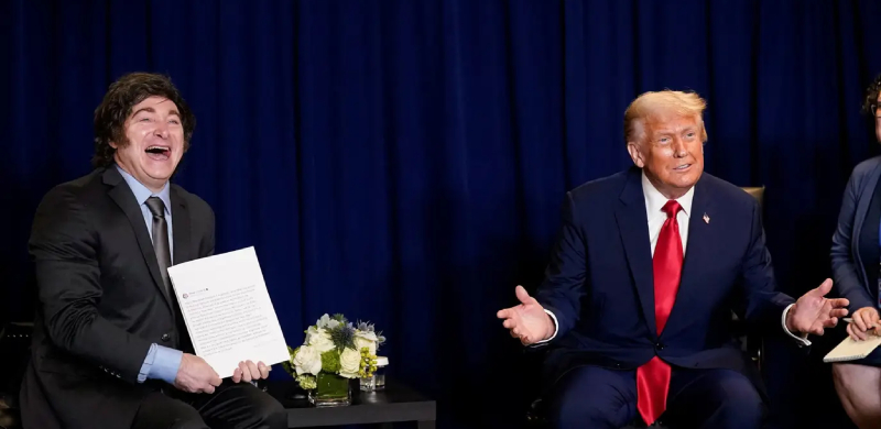 Trump declara apoio à reeleição de Milei e destaca parceria estratégica com Argentina