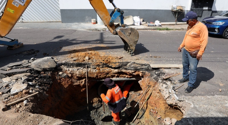 Prefeitura de Manaus avança para etapa final de recuperação de galeria no bairro São Raimundo