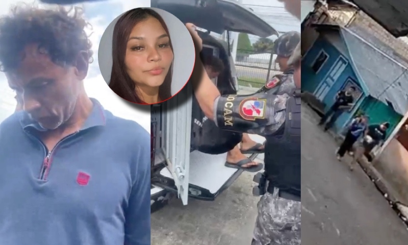 Urgente: homem que participou de assassinato de mulher na frente de criança é preso em Manaus; veja vídeo