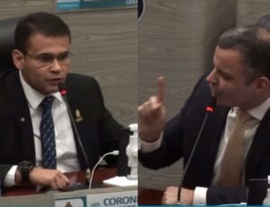 "Lave a sua boca para falar da minha história”: Coronel Rosses e Rodrigo Sá trocam farpas na CMM; veja vídeo