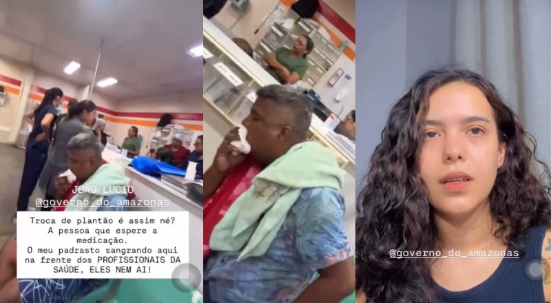 Paciente recebe alta do Hospital João Lúcio sangrando e família denuncia negligência; veja vídeo
