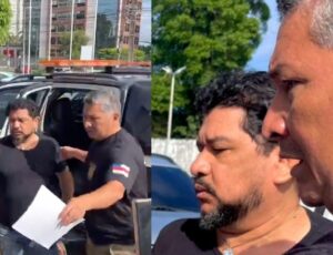 Vereador Rosinaldo Bual chega à delegacia para prestar depoimento em operação do GAECO; veja vídeo