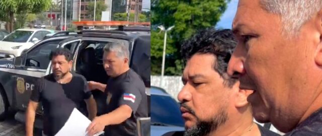 Vereador Rosinaldo Bual chega à delegacia para prestar depoimento em operação do GAECO; veja vídeo