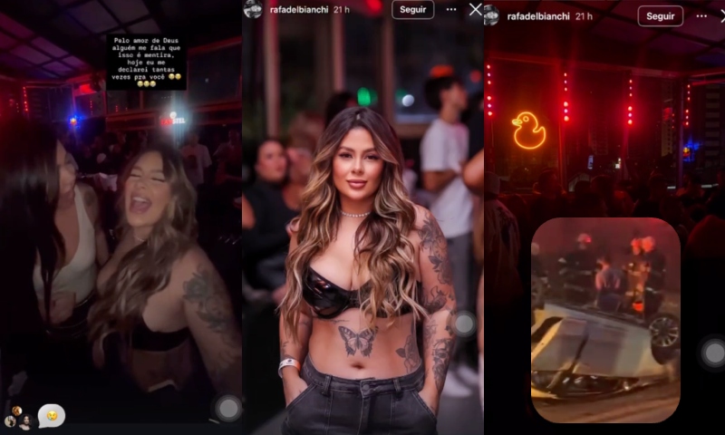 Antes de morrer em acidente de carro, blogueira publicou stories curtindo balada com as amigas; veja vídeos