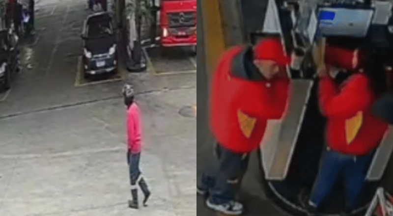 Veja momento em que ex-marido tenta matar frentista a tiros enquanto ela trabalhava