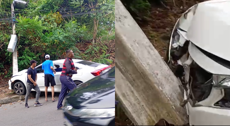Casal sofre grave acidente de carro na zona Centro-Sul de Manaus; veja vídeo