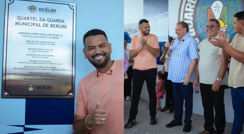 Prefeito Emerson Melo inaugura nova sede da Guarda Municipal e promete reforçar segurança em Beruri