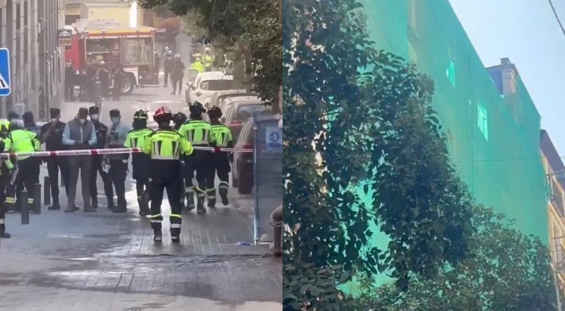Prédio em construção desaba e deixa feridos na Espanha; veja vídeo